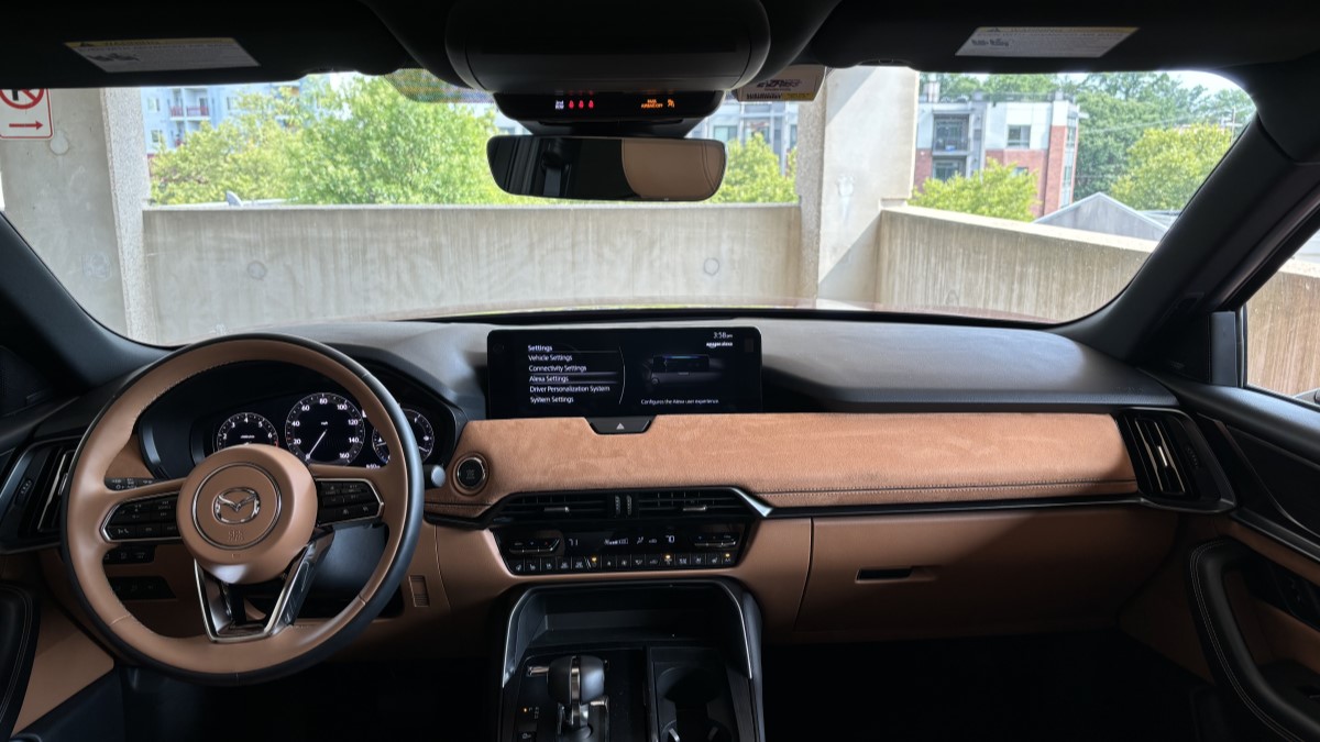 The interior of the 2024 Mazda CX-70
