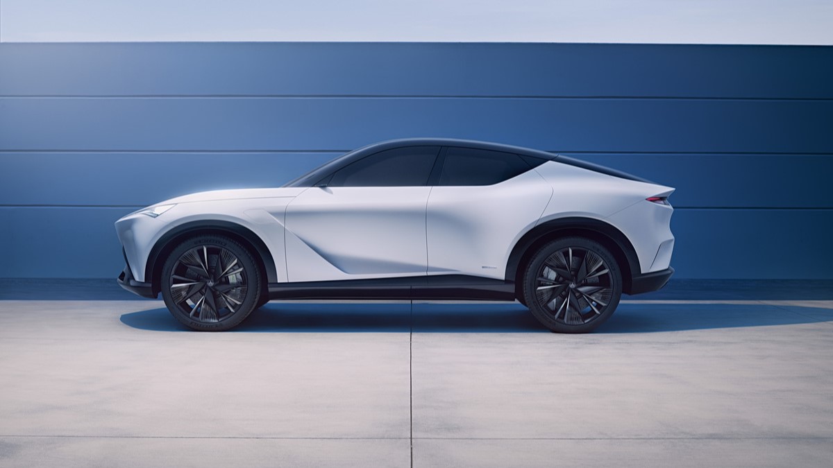 The 2025 Acura Performance EV Concept seen in profile