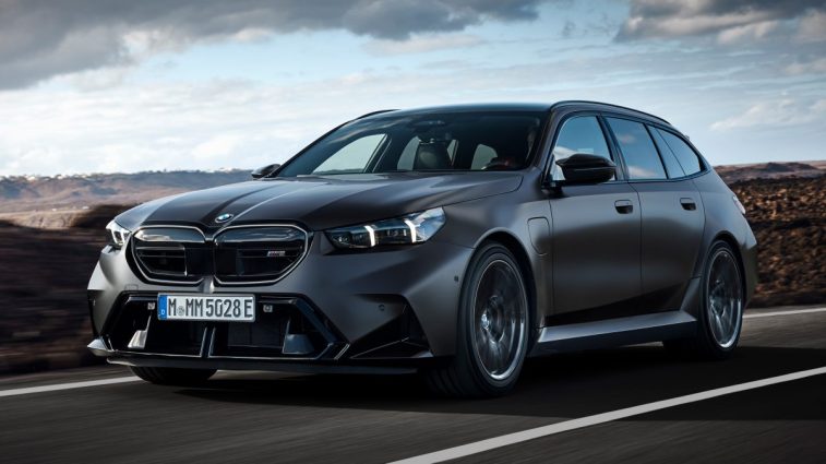 2025 BMW M5 Touring on the road.