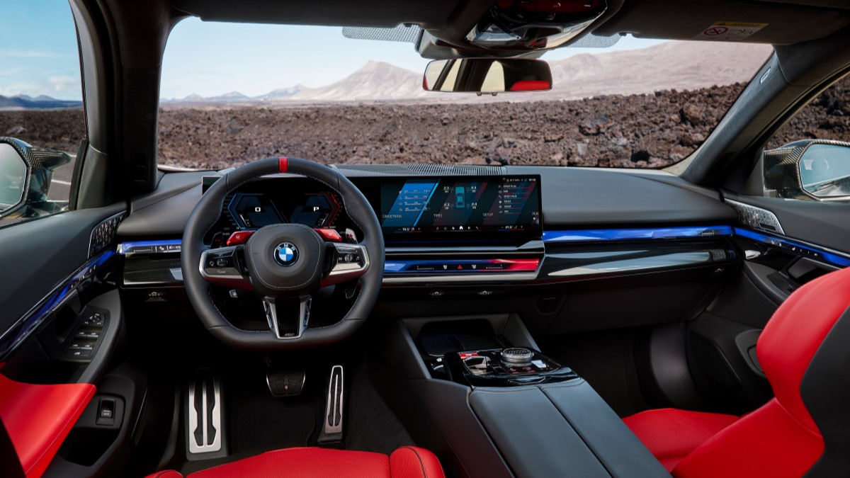 The interior of the 2025 BMW M5 Touring