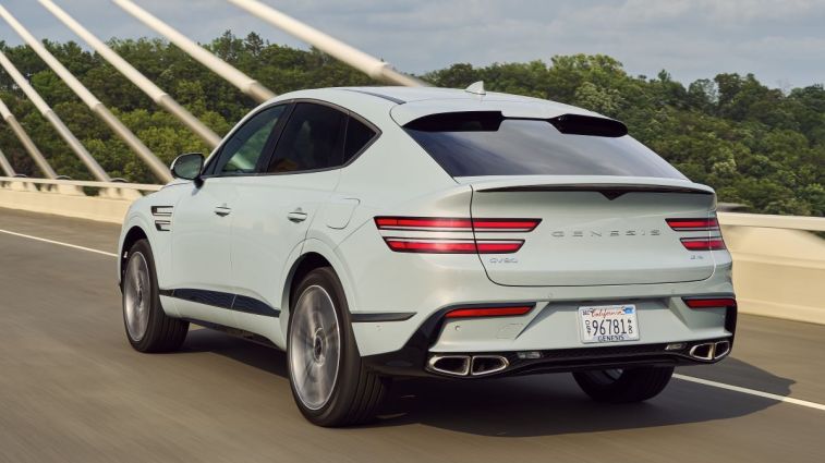 Rear view of the 2025 Genesis GV80 Coupe