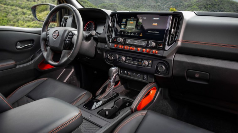 The interior of the 2025 Nissan Frontier