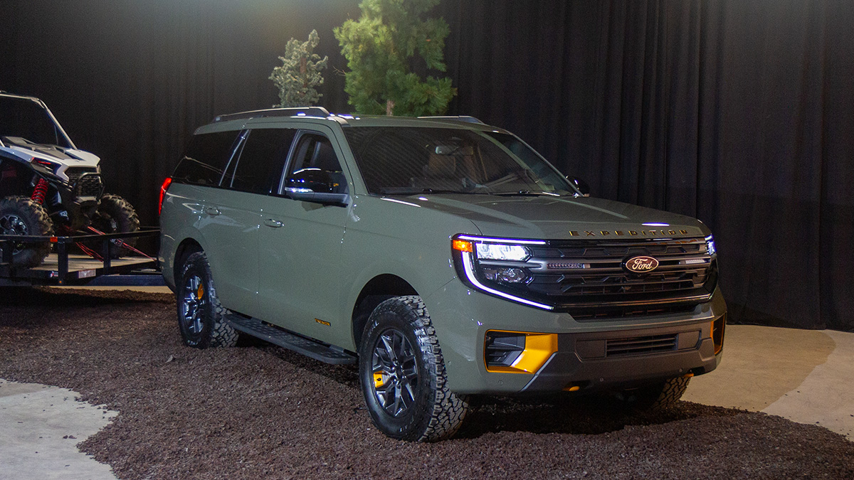 The 2025 Ford Expedition Tremor seen from a front quarter angle