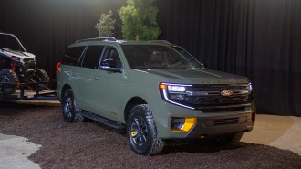 The 2025 Ford Expedition Tremor seen from a front quarter angle