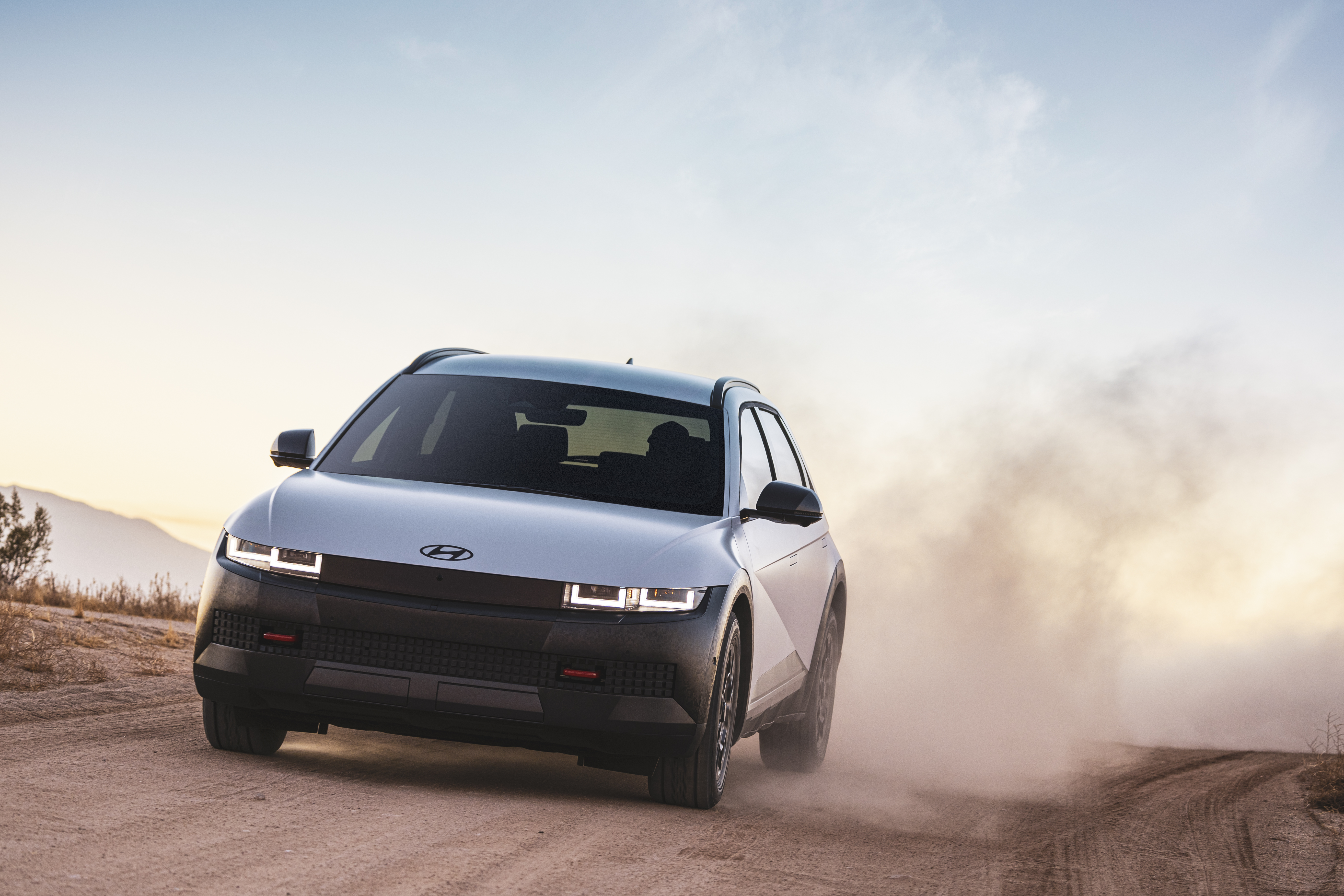 The 2025 Hyundai Ioniq 5 XRT seen from a front quarter angle