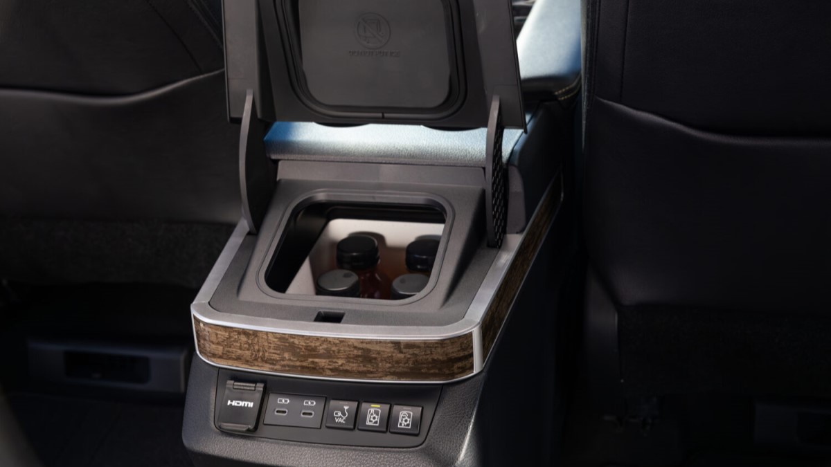 The optional FridgeBox in the 2025 Toyota Sienna