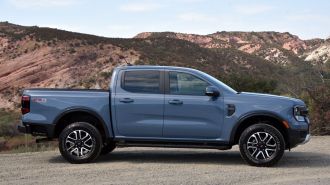 2024 Ford Ranger Lariat in Azure Grey Metallic