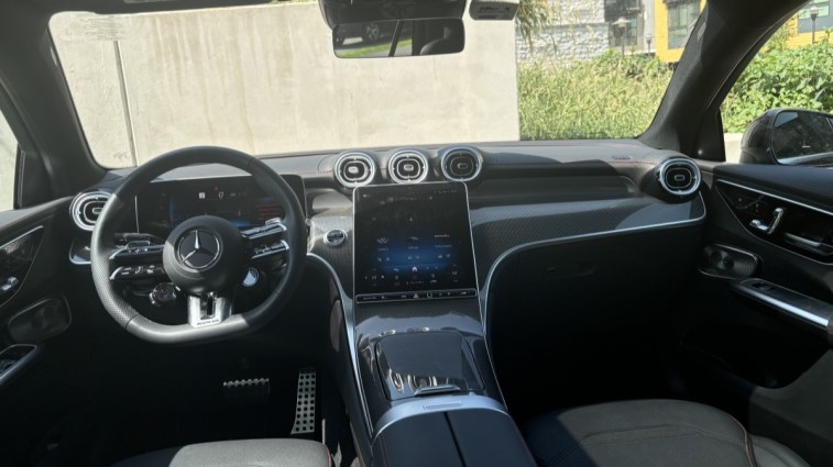 The interior of the 2024 Mercedes-AMG GLC 43 Coupe