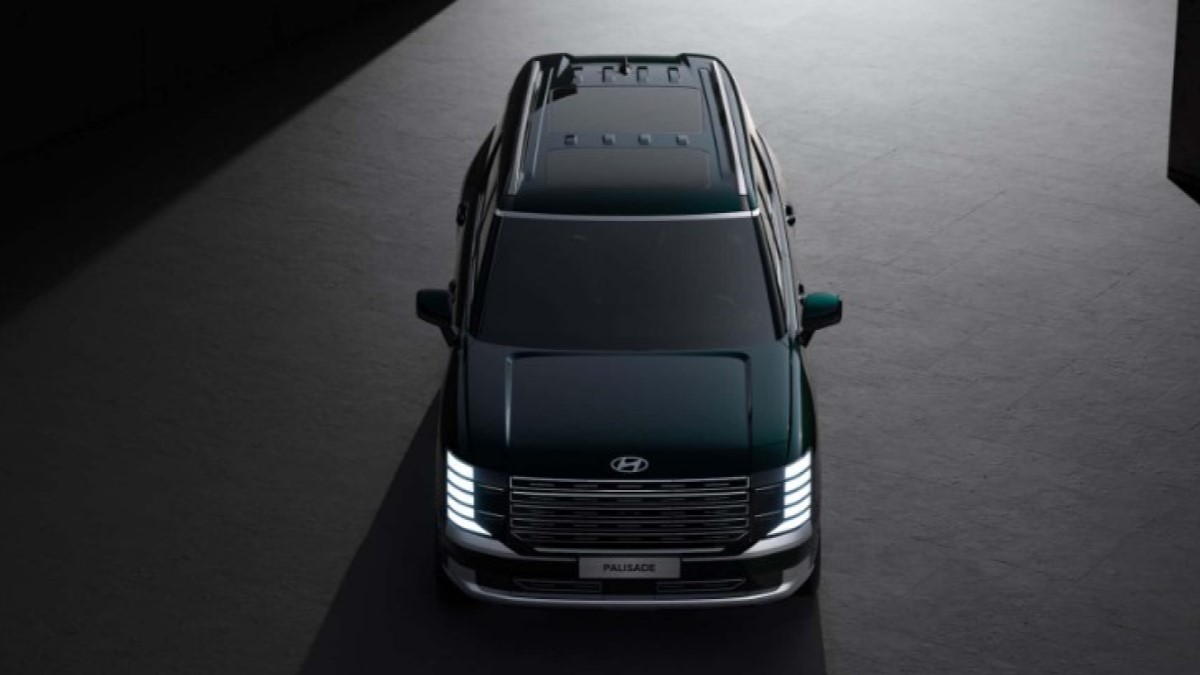 The 2026 Hyundai Palisade seen from overhead