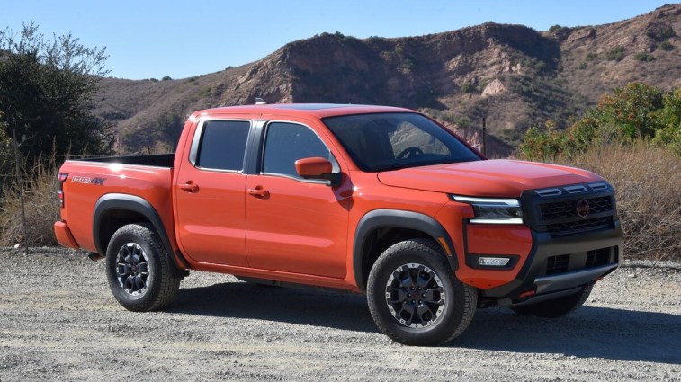 2025 Nissan Frontier parked in the mountains.