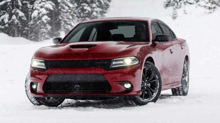 2020 Dodge Charger GT AWD in the snow.