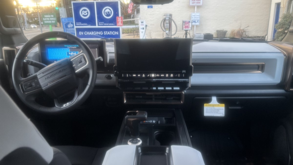 The interior of the 2025 GMC Hummer SUV