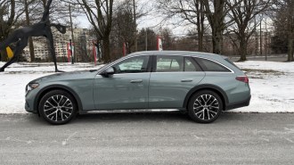 The 2025 Mercedes-Benz E-Class All-Terrain seen in profile