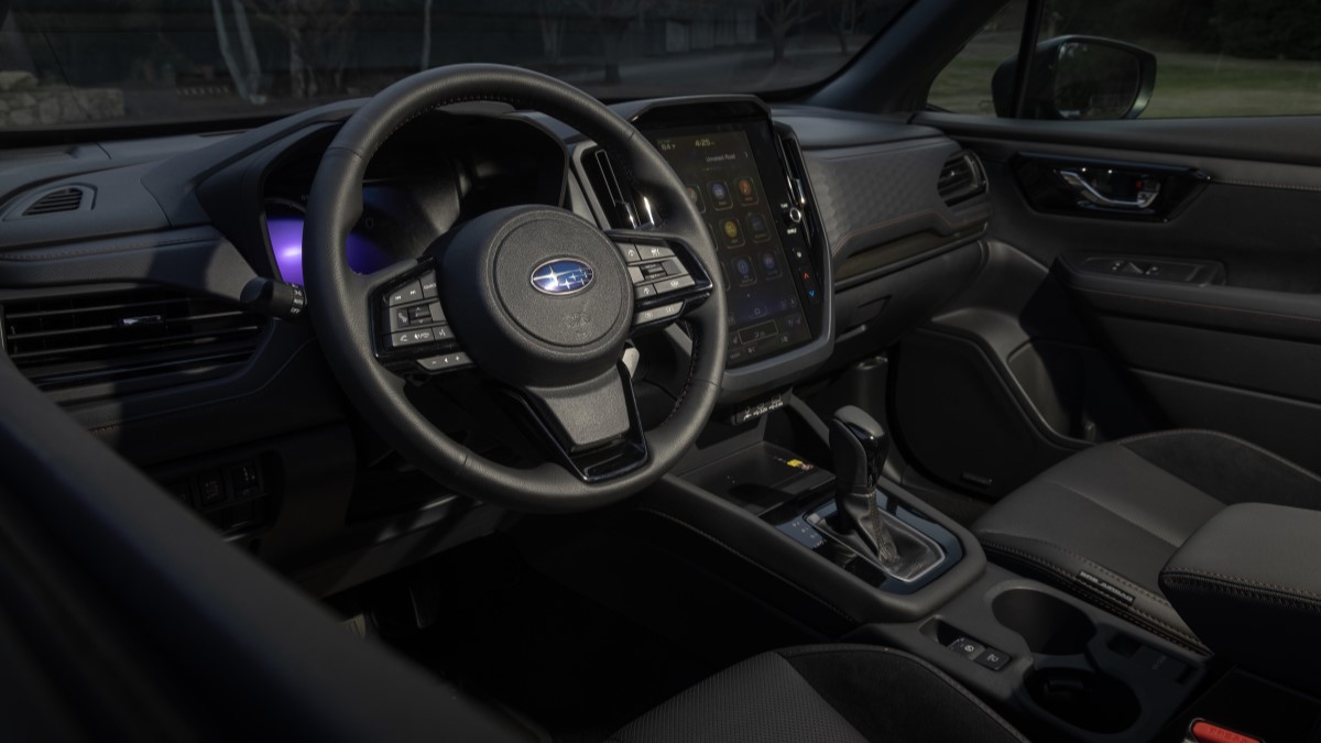 The interior of the 2025 Subaru Forester Hybrid