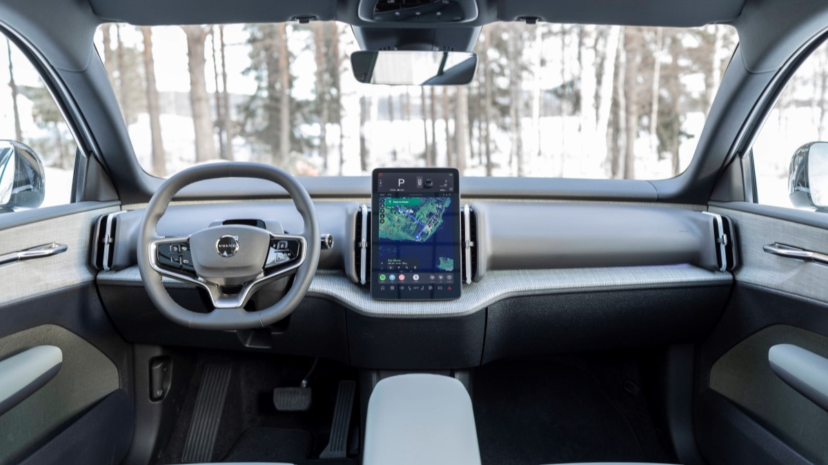 The interior of the Volvo EX30 Cross Country