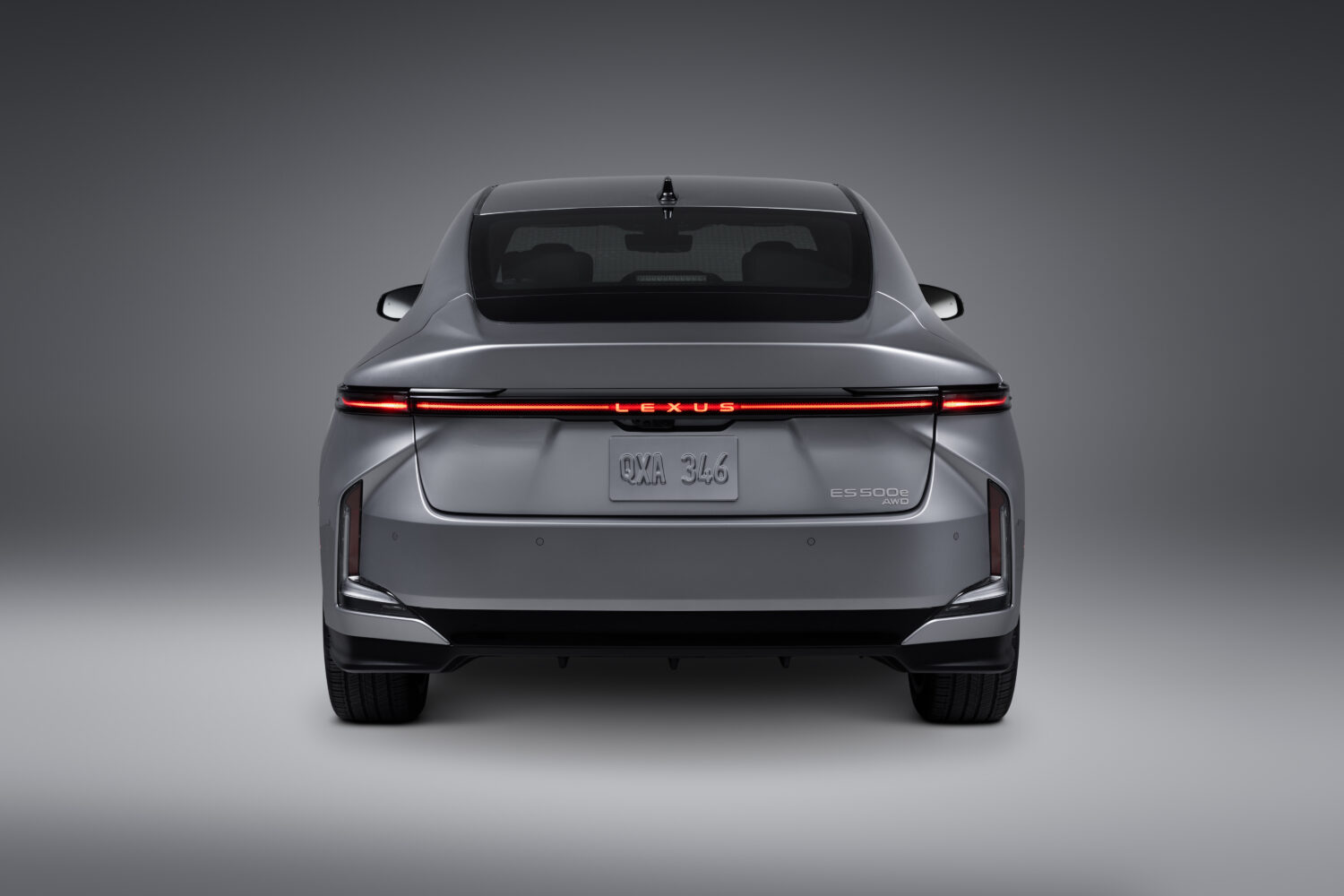 The 2026 Lexus ES seen from the rear