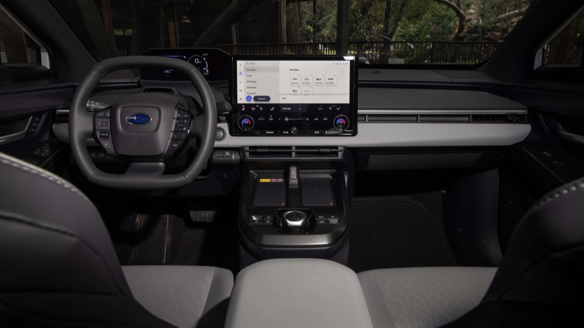 The interior of the 2026 Subaru Solterra