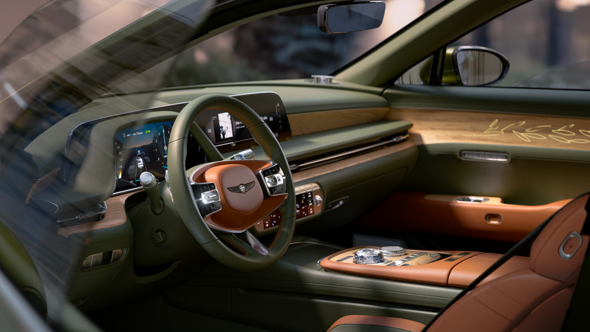 The interior of the Genesis X Gran Coupe Concept