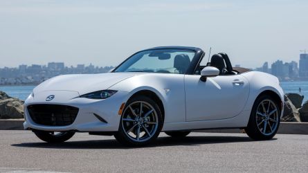 2022 Mazda MX-5 Miata, top down.