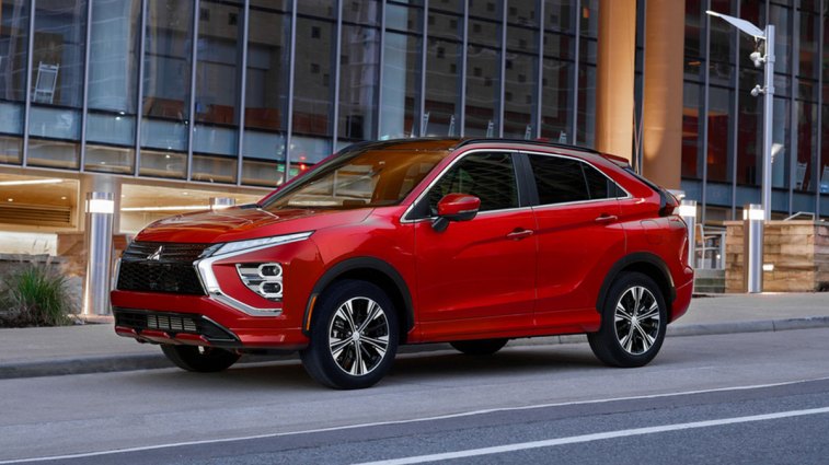 2025 Mitsubishi Eclipse Cross in red.