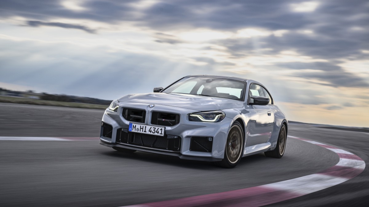The 2026 BMW M2 CS seen from a front quarter angle
