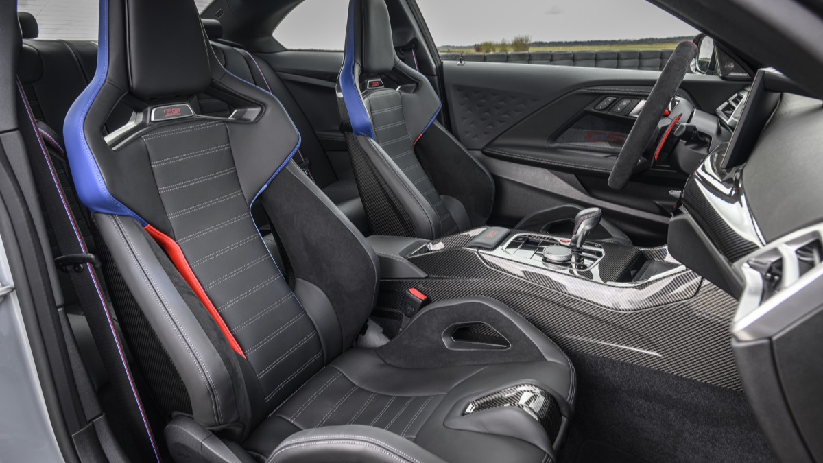 The front seats of the 2026 BMW M2 CS