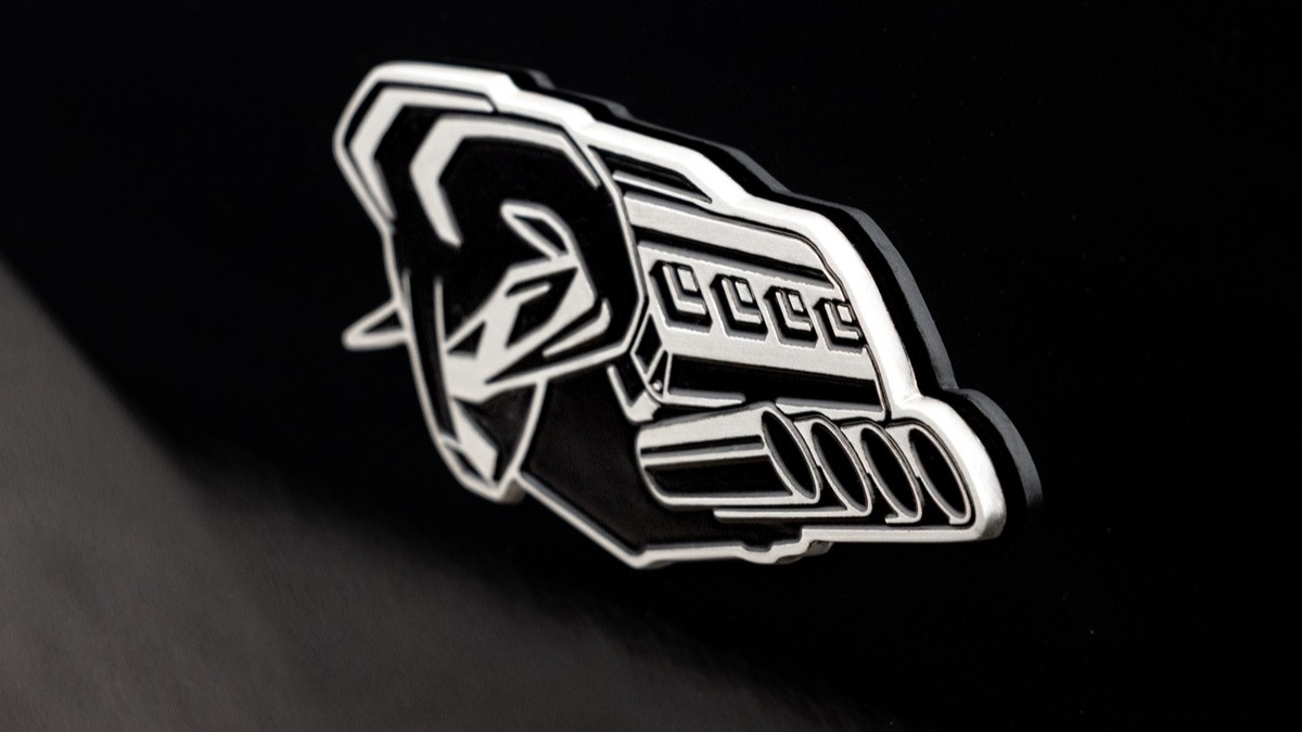 The Ram "Symbol of Protest," its new Hemi V8 badge
